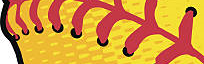 Yellow softbal or baseball.  EPS, CS2 and JPG